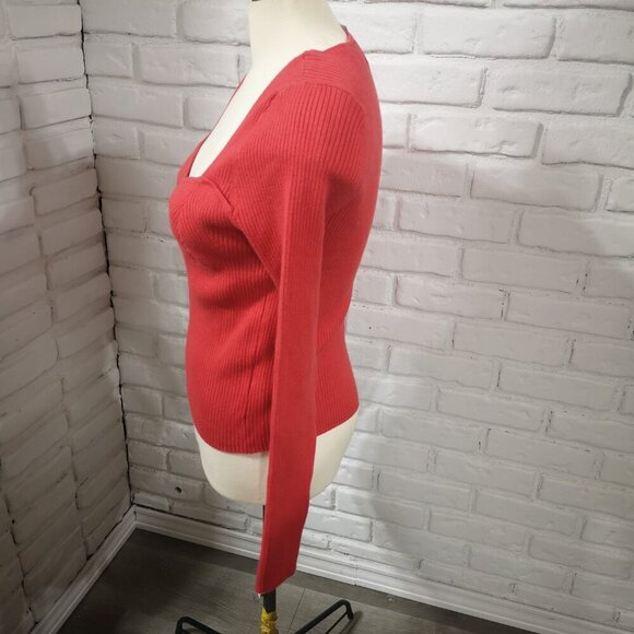 NWT Old Navy Girls Size Large Red Square Neckline Sweater - Picture 7 of 10